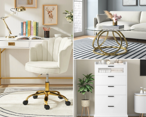 FURNITURE , HOME EQUIPMENT, DECORATION AND MORE... cover photo collage