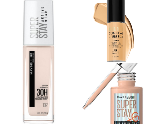 Affordable full face makeup routine 💄 cover photo collage