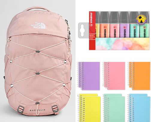 ‘’Back to school check,, 💗🤍🎀🪩 cover photo collage