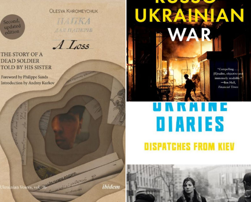 Books on the Russo-Ukrainian War cover photo collage