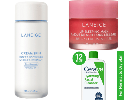 Makeup and skin care cover photo collage