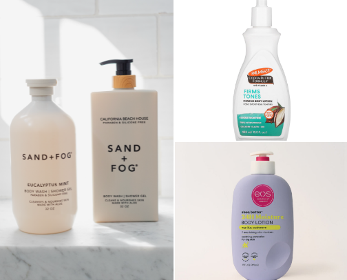 Beauty products cover photo collage