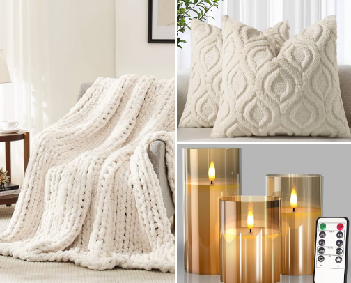 Cozy Home Essentials That Make Your Home Feel Expensive | Best Amazon Home Decor Finds cover photo collage