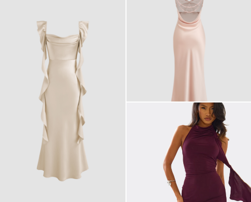 Date night dresses 🤍🥂 cover photo collage