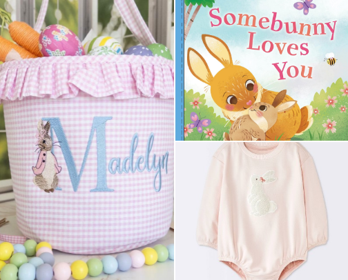 Easter for 9 month old🙏🐰🐣🩷 cover photo collage