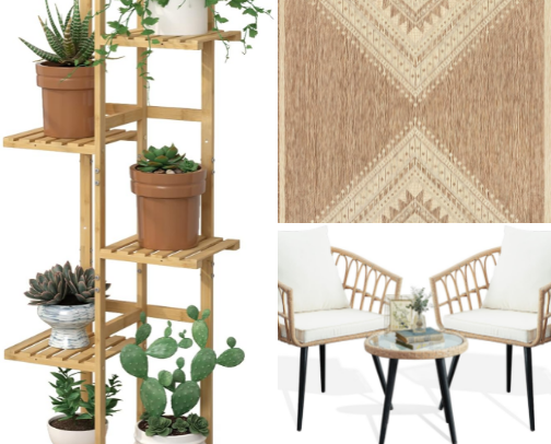 Cozy Modern Balcony Decor Finds from Amazon cover photo collage