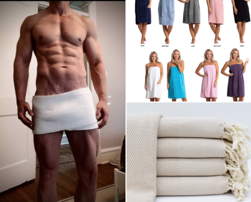 Handmade Towel Wraps That Saved Me From the Soggy Walk of Shame After Swim cover photo collage
