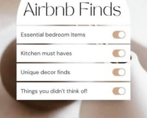 Air BNB Setup List cover photo collage
