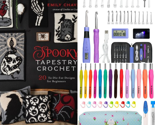 Must haves for crocheters cover photo collage