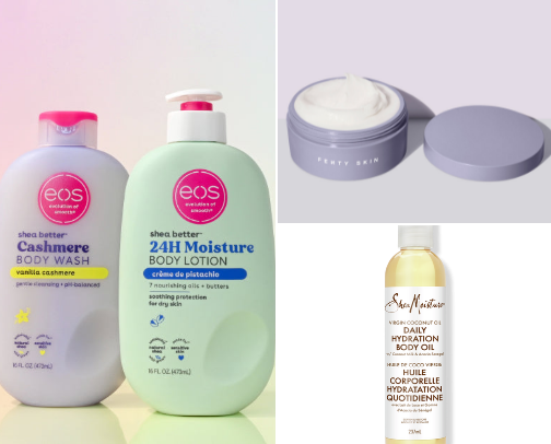 My recommendations for healthy moisturized skin! cover photo collage