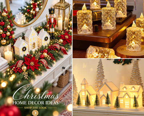 🚪Cozy Christmas Entryway Decor 2026 cover photo collage