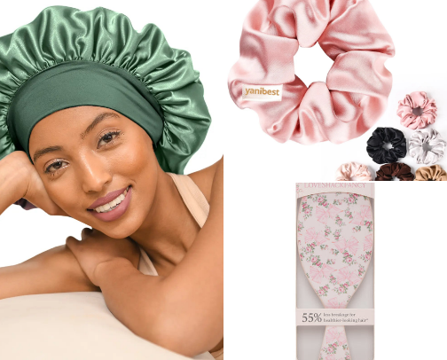 Hair products cover photo collage