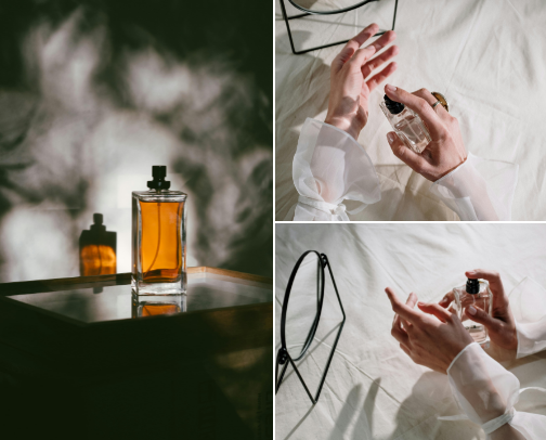 "Perfumes suitable for you who often go to work and make you feel confident when meeting with your boss." cover photo collage