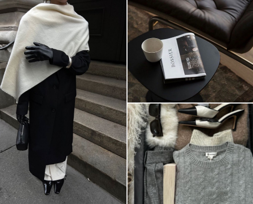 Winter Capsule wardrobe cover photo collage