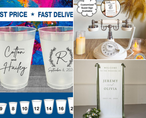 Elegant Wedding Gifts cover photo collage