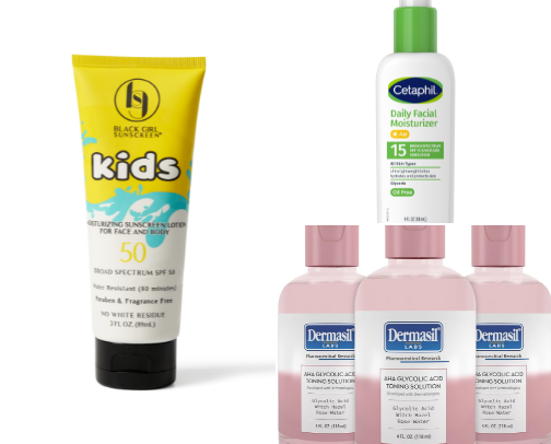 Products that make my skin glow year round cover photo collage