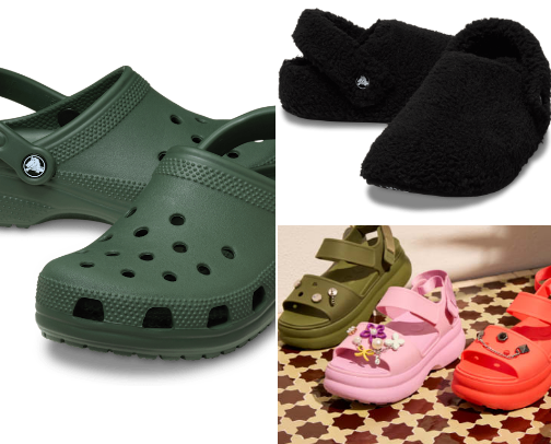 Crocs US shoes for the family cover photo collage
