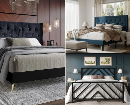 "WayFair Modern Beds & Platform Beds" cover photo collage