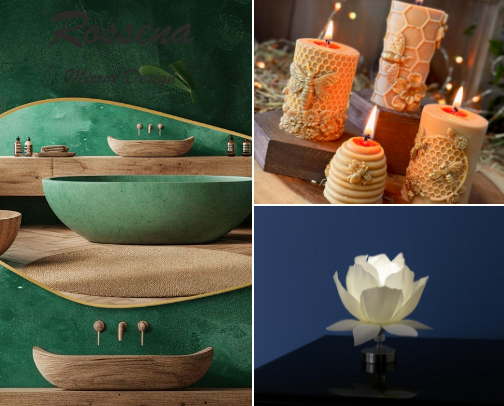 Aesthetic home decor cover photo collage