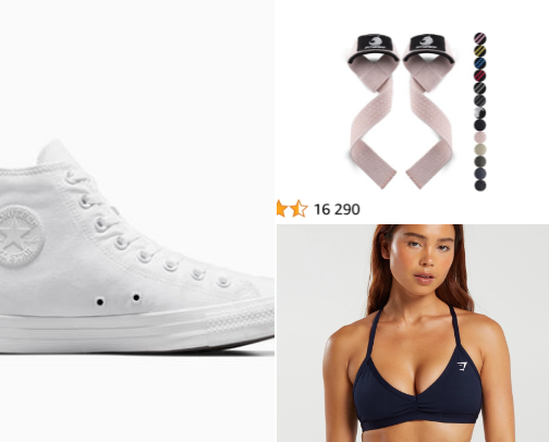 Gym / Fitness necessities cover photo collage