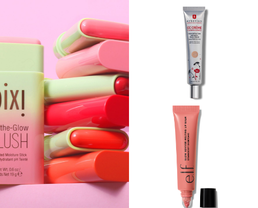 Favorite beauty products cover photo collage