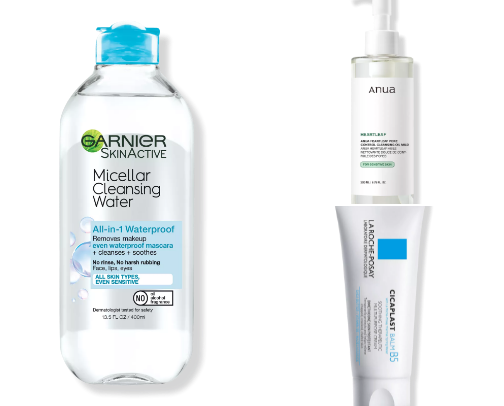 Skincare for acne prone skin cover photo collage