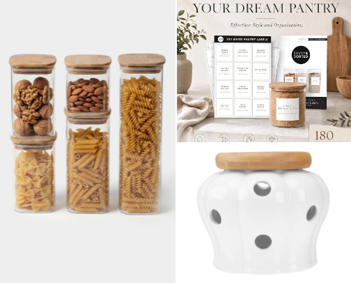 Aesthetic Kitchen Counter Organization & Styling Essentials cover photo collage