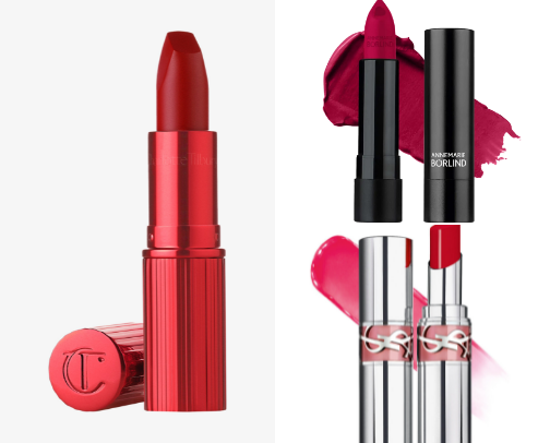 Irresistible red lips 💄 cover photo collage