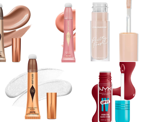 Skin/makeup favorites cover photo collage
