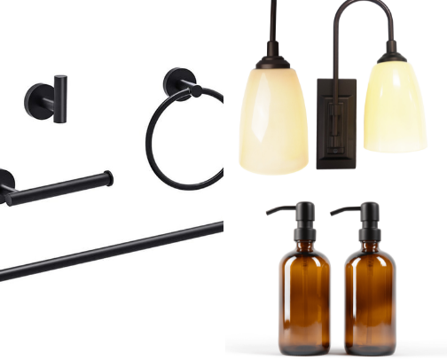 Farmhouse Bathroom Decor Under $50 cover photo collage