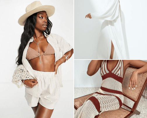 Beach day outfits 🏝️ cover photo collage