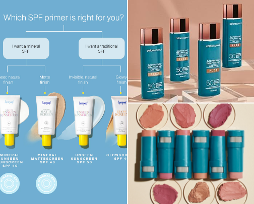 Favorite sunscreens cover photo collage