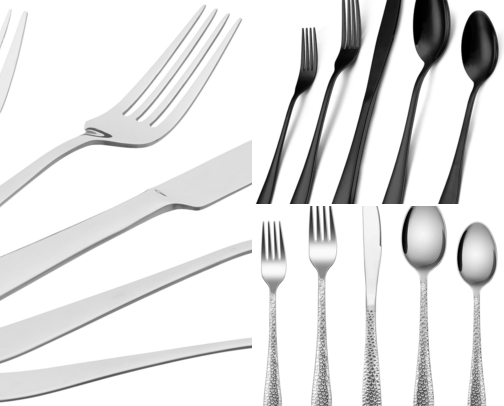 Top 10 Stainless Steel Flatware Sets cover photo collage