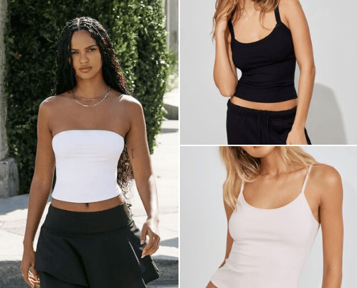 Fashionable Tank Tops cover photo collage