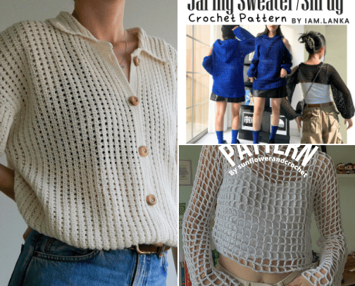 Crochet Patterns cover photo collage