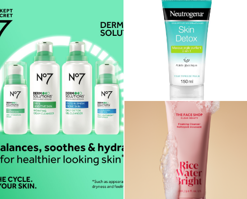 Affordable skin care cover photo collage