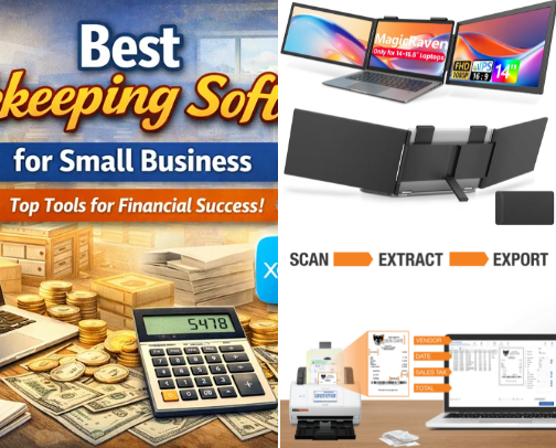 The best bookkeeping tools for small business owners! cover photo collage
