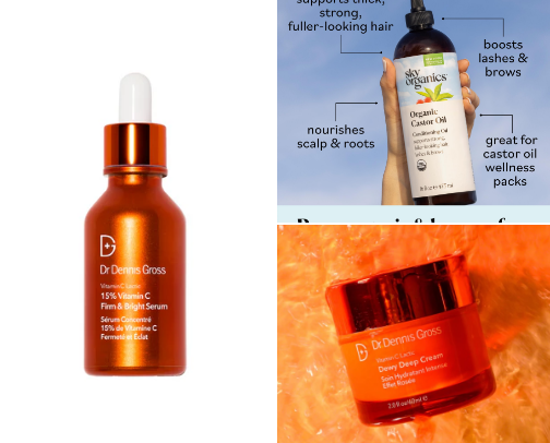 Skin care Faves for a bouncy glow cover photo collage