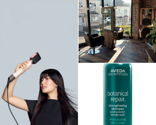 Hair care post partum cover photo collage