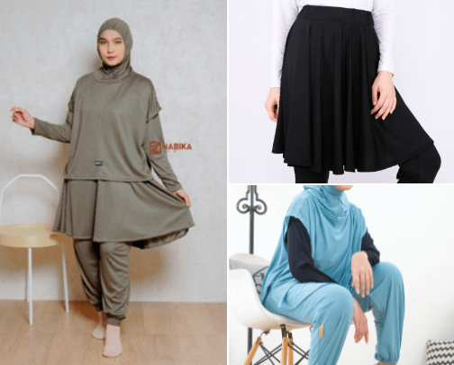 Outfit Olahraga Wanita Muslimah cover photo collage