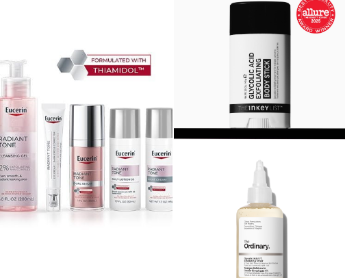 the glow up products that actually fixed my skin (no gatekeeping) 💅🏽✨ cover photo collage