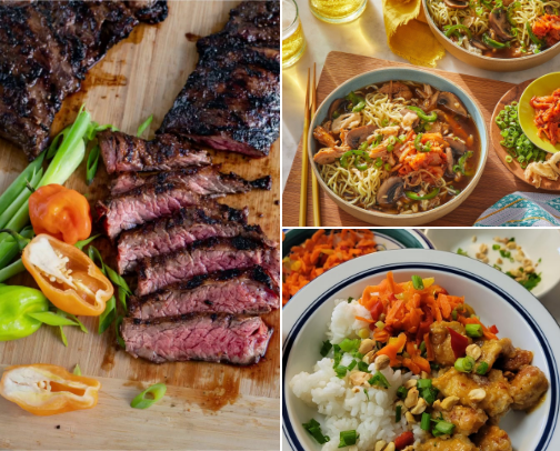 Cookbook recipes cover photo collage