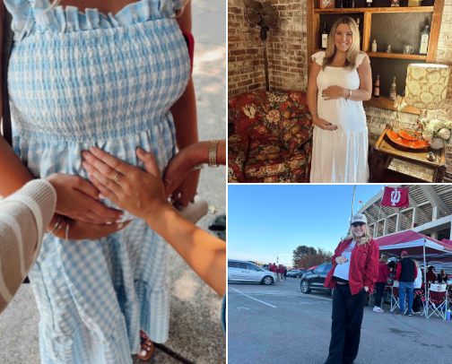 Bump friendly outfits🤰🏼🫐✨🪞 cover photo collage