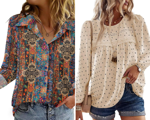 I’m ready for Spring! Let’s go shopping for some tops! cover photo collage