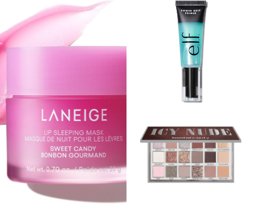 Worth the hype makeup products cover photo collage