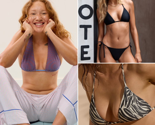 Y2K Swimwear: Halters, Gingham & Bandeaus 👙🌊 cover photo collage
