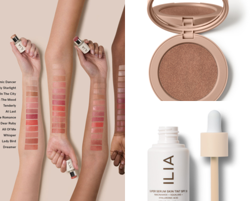 the “no make up” make up products i swear by as a mom of 2 and business owner cover photo collage