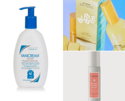 skincare recs cover photo collage