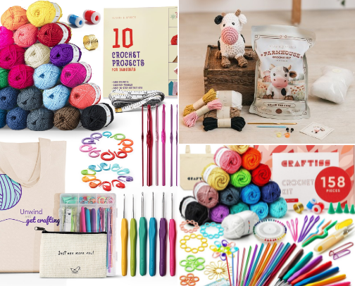 Crochet & Knitting cover photo collage