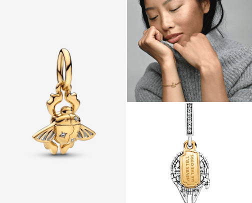 Gold charms⚡️ cover photo collage